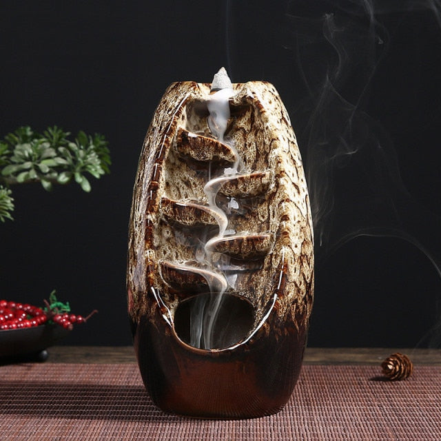 Ceramic Smokefall Incense Burner