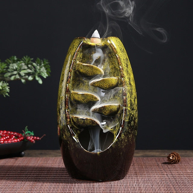 Ceramic Smokefall Incense Burner