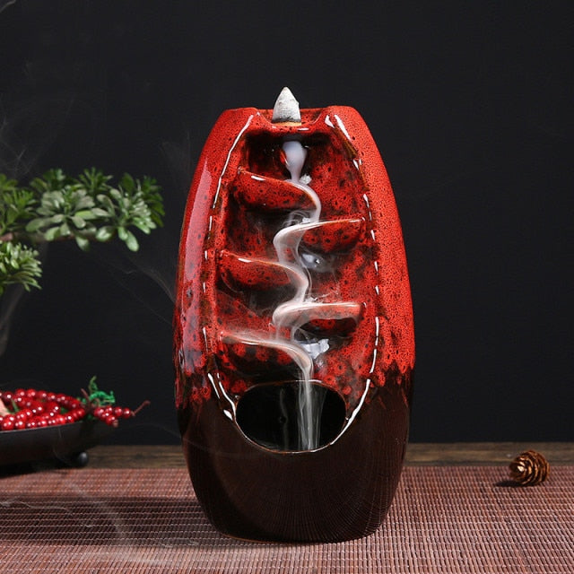 Ceramic Smokefall Incense Burner