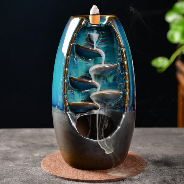 Ceramic Smokefall Incense Burner