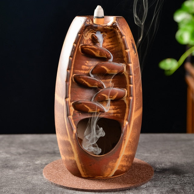 Ceramic Smokefall Incense Burner