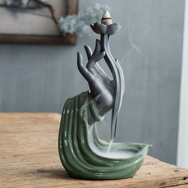 Smoke fall Incense Burner