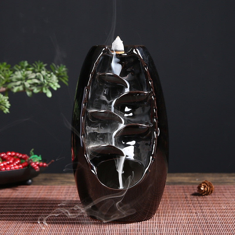 Ceramic Smokefall Incense Burner